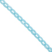 Catena acrilica Forzatina 11 mm - Azzurro marmorizzato x1m|raw }}