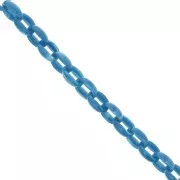 Catena acrilica Forzatina 11 mm - Blu petrolio marmorizzato x1m