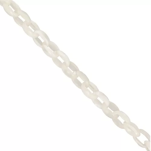Catena acrilica Forzatina 11 mm - Avorio marmorizzato x1m
