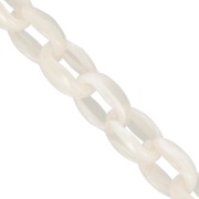 Catena acrilica Forzatina 11 mm - Avorio marmorizzato x1m