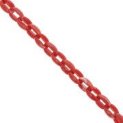 Catena acrilica Forzatina 11 mm - Rosso corallo marmorizzato x1m|raw }}