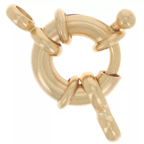 Fermaglio a boa 11 mm - placcato oro x1