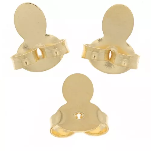 Pusher - Orecchini Pusher 9x8mm - Placcato oro x6
