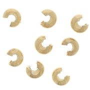 Coprischiaccini 2 mm - Dorato con oro fino x25