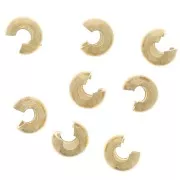 Coprischiaccini 2 mm - Dorato con oro fino x25