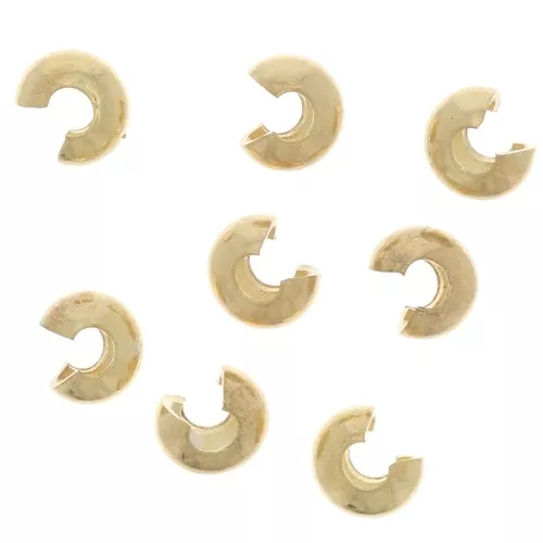 Coprischiaccini 2 mm - Dorato con oro fino x25