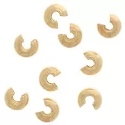 Coprischiaccini 3 mm - Dorato con oro fino x25