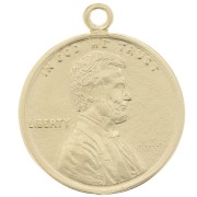 Ciondolo a forma di moneta 16mm - 1 Cent - Argento 925 x1|raw }}