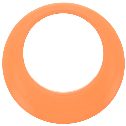 Pendente a cerchio scavato in resina opaca 50 mm - Corallo x1