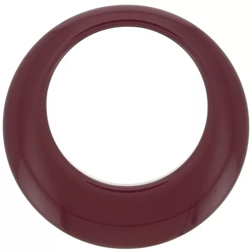 Pendente a cerchio scavato in resina opaca 50 mm - Lie de vin x1