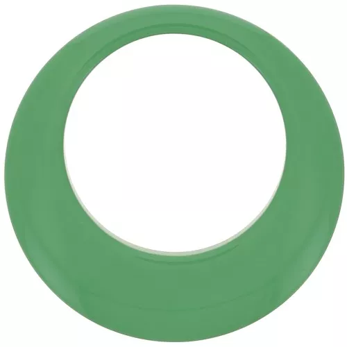 Pendente a cerchio scavato in resina opaca 50 mm - Verde x1