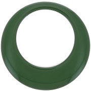 Pendente a cerchio scavato in resina opaca 50 mm - verde scuro x1|raw }}
