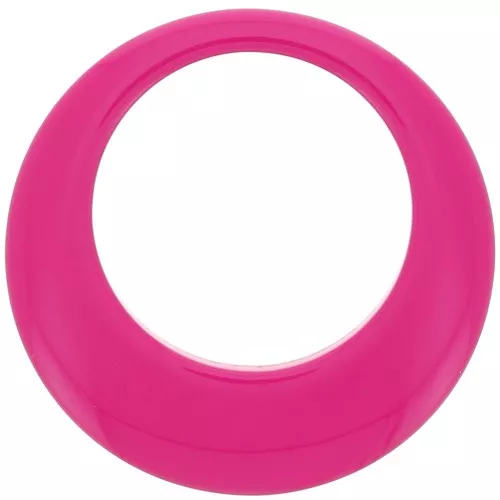 Pendente a cerchio scavato in resina opaca 50 mm - Fuchsia x1