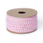 Cordoncino di cotone intrecciato 2 mm - Rosa chiaro - Rosa x1m|raw }}