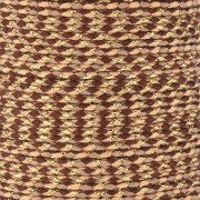 Corda di cotone intrecciata e filo metallico 1,5 mm - Marrone - Beige - Sabbia - Oro x1m|raw }}