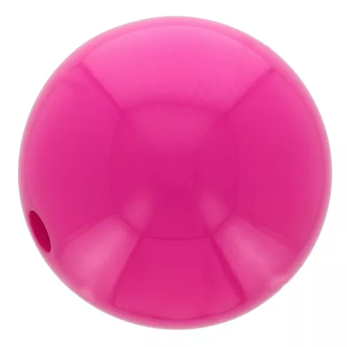 Perlina di resina opaca 10 mm - Fucsia x1