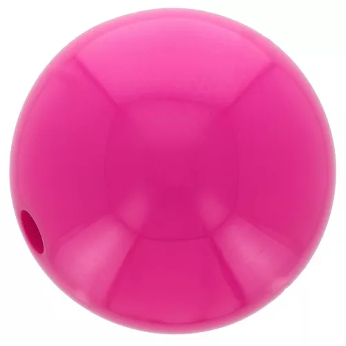 Perlina di resina opaca 12 mm - Fucsia x1