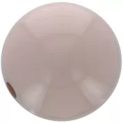 Perle en résine opaque 14 mm - Taupe x1