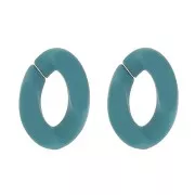 Maglia ritorta ovale in acrilico 30x21 mm - Opaque Paon Mat x1