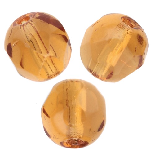 Sfaccettate mm. 6 Dark Topaz  x25