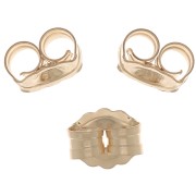 Farfalline - Pusher per orecchini a perno 4.5x4 mm - gold filled x10