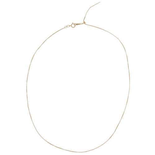 Girocollo regolabile maglia veneziana 0.8 mm - Gold filled x48cm