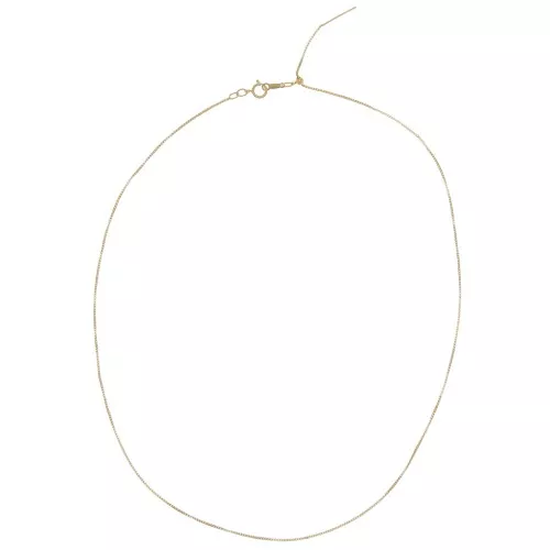 Girocollo regolabile maglia veneziana 0.8 mm - Gold filled x48cm