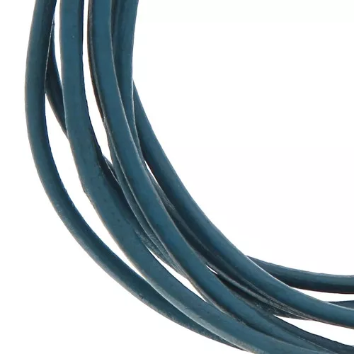 Cordone cuoio mm. 2 Teal x m. 2
