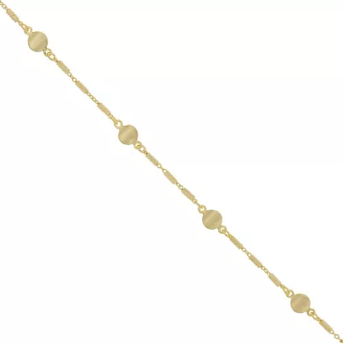 Catena con tubetti e distanziatori da 5,8 mm - Dorato x 20 cm