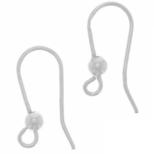 Ganci a sfera 15 mm con anello aperto - Argento 925 x2