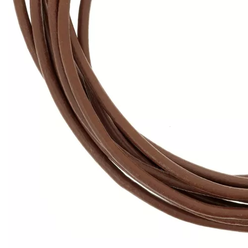 Cordone cuoio mm. 2 Marrone x m. 2