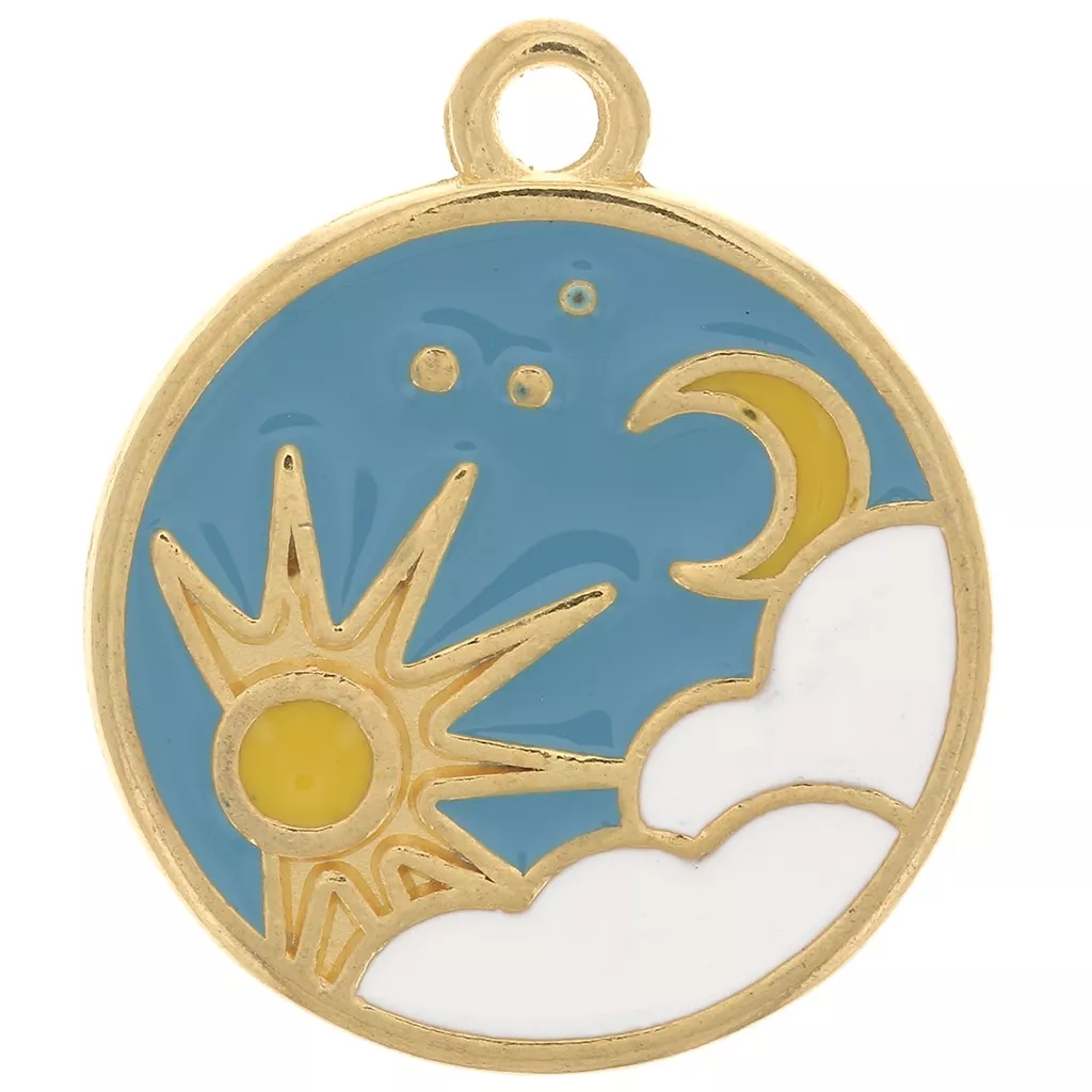 Serie di ciondoli a forma di stella e luna, inclusi ciondoli a forma di