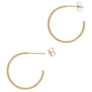 Orecchini cerchio da decorare 20 mm - Gold filled x2