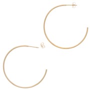 Orecchini cerchio da decorare 38 mm - Gold filled x2