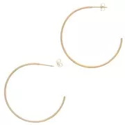 Orecchini cerchio da decorare 38 mm - Gold filled x2