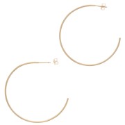 Orecchini cerchio da decorare 45 mm - Gold filled x2