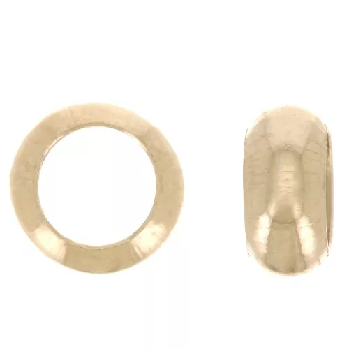 Rondella a foro grande - disco piatto - 5x2 mm -Gold filled x1