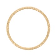 Anello chiuso diamantato 15 mm Gold filled x1|raw }}