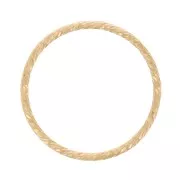 Anello chiuso diamantato 15 mm Gold filled x1