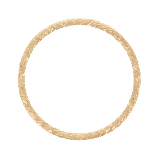 Anello chiuso diamantato 15 mm Gold filled x1