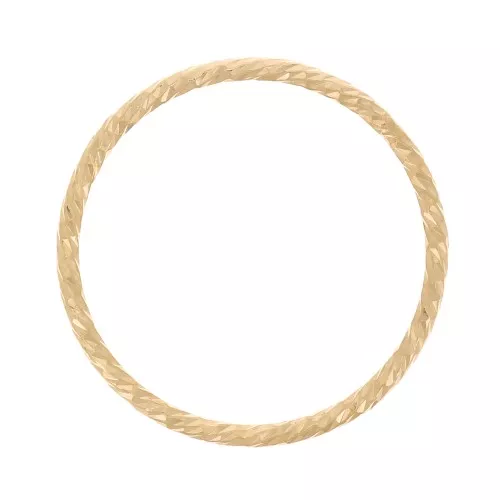 Anello chiuso diamantato 15 mm Gold filled x1