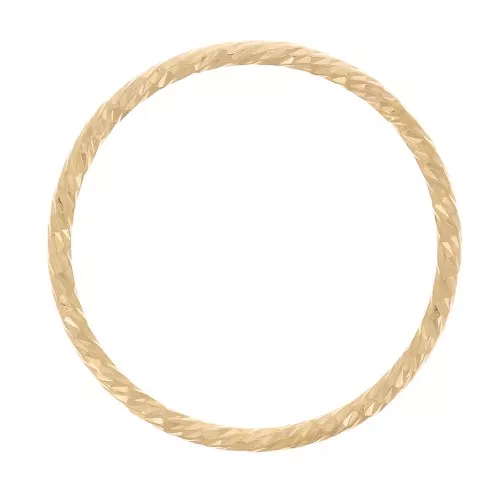 Anello chiuso diamantato 17 mm Gold filled x1