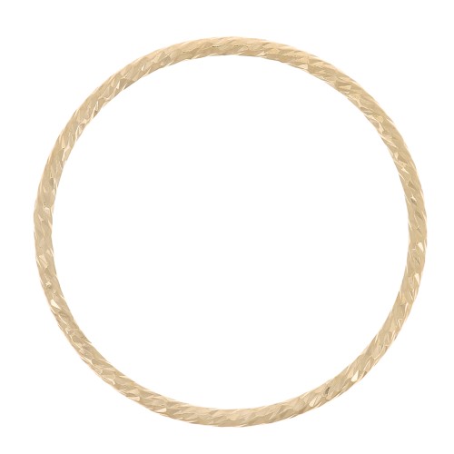 Anello chiuso diamantato 17.5 mm Gold filled x1