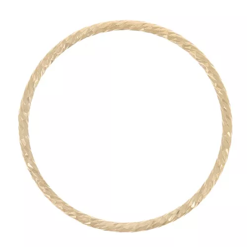 Anello chiuso diamantato 17.5 mm Gold filled x1