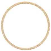 Anello chiuso diamantato 19 mm Gold filled x1