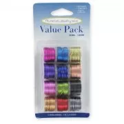 Set di 12 bobine di filo alluminio 1 mm
