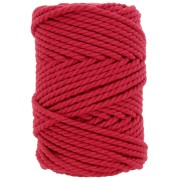 Gomitolo di cordone di cotone per macramè 5mm - Rosso x50m|raw }}