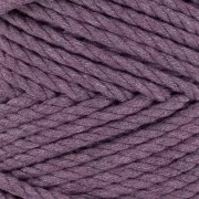 Gomitolo di cordone di cotone per macramè 5mm - Lavanda x50m