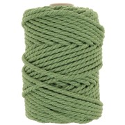 Gomitolo di cordone di cotone Macramé da 5 mm - Verde Eucalipto x50m|raw }}