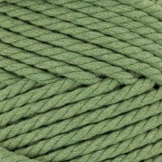 Gomitolo di cordone di cotone Macramé da 5 mm - Verde Eucalipto x50m